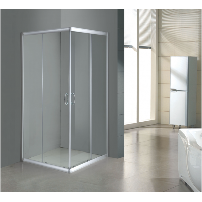 Entop China fashionable complete simple shower screen curved glass sliding shower cabinet door bath shower cabin room